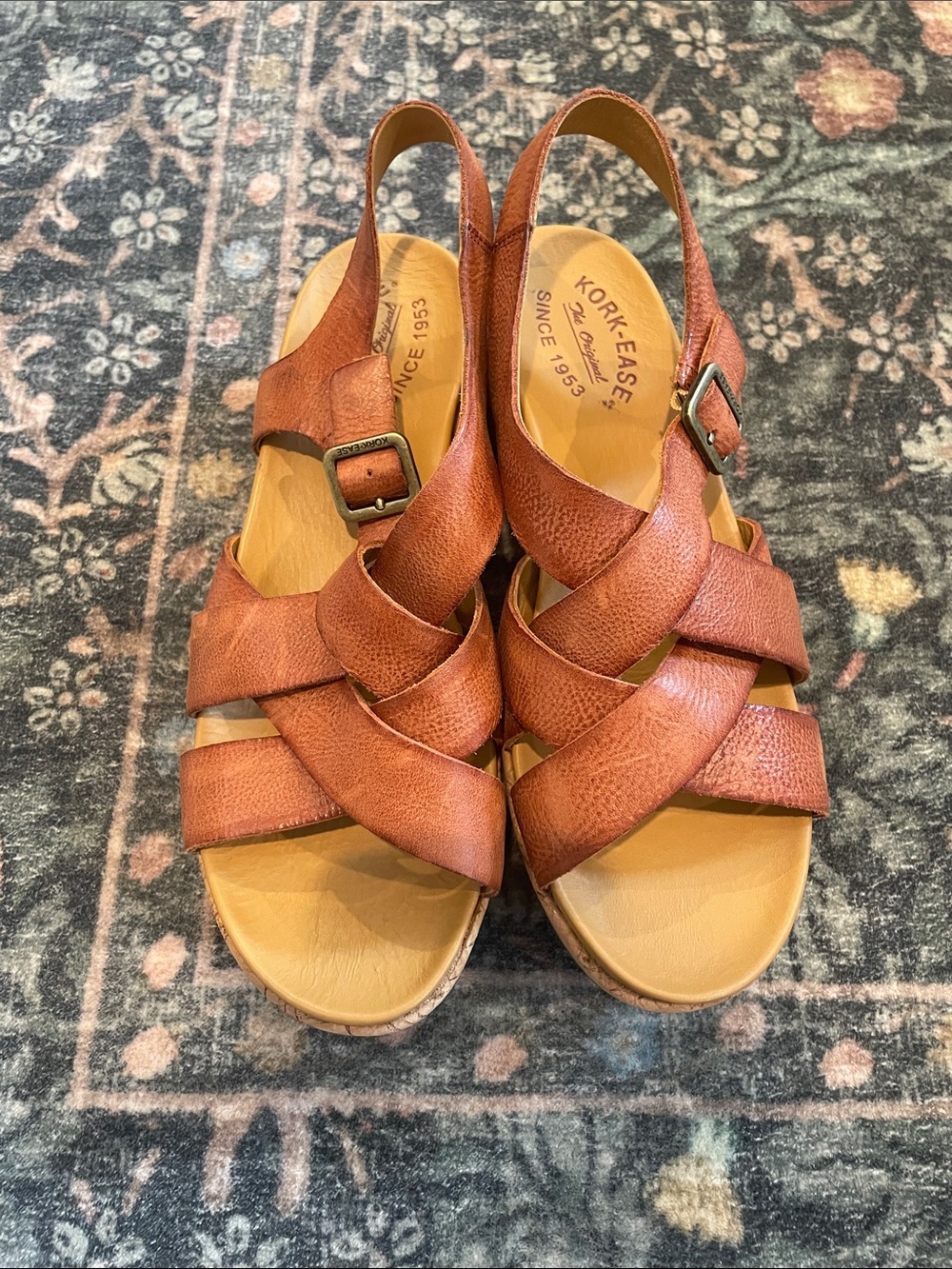 Kork Ease Caroleigh Leather Wedge Sandals